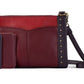 Bolsa transversal feminina Sak Sanibel de couro com carteira para cartão, marrom, tamanho regular