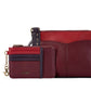 Bolsa transversal feminina Sak Sanibel de couro com carteira para cartão, marrom, tamanho regular