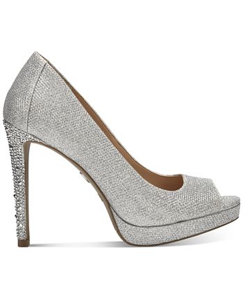 Thalia Sodi Lenna Scarpin Feminino Cinza Salto Alto Tamanho 9,5 M