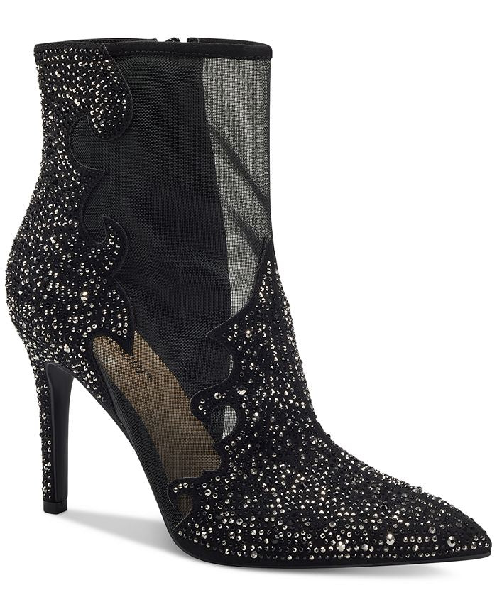 Thalia Sodi Botas Femininas Rosanna Embelezadas Pretas Tamanho 7,5 M