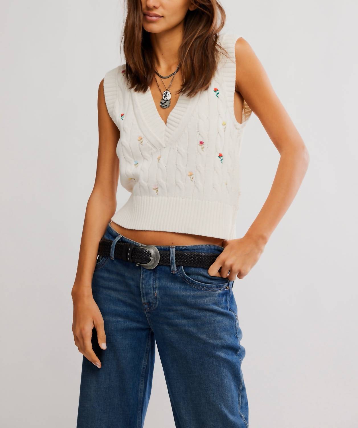 Free People - Plumeria Floral Vest