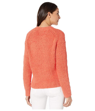 Suéter de gola falsa 1STATE Terry Yarn Papaya SM