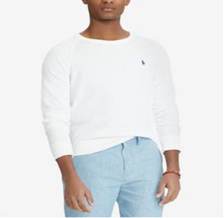Moletom Ralph Lauren Spa Terry Masculino Branco Tamanho XX-G