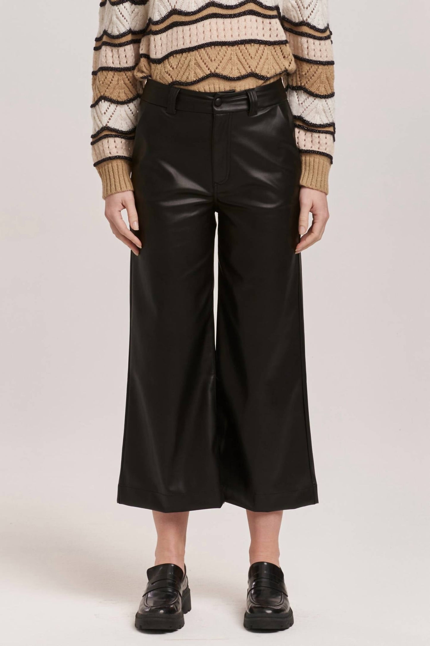 Dear John Denim - Women's Audrey Super High Rise Cropped Wide Leg Pants