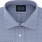 Camisa social xadrez Eagle Masculina Classic Regular Fit, sem passar a ferro, gola elástica, tamanho azul, 17x34x35