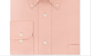 Eagle Men's Classic Regular Fit Stretch Collar Non Iron Dress Shirt Pink Size 15/5 32-33