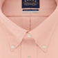 Camisa social Eagle Masculina Classic Regular Fit com gola elástica, não passável, rosa, tamanho 15/5, 32-33