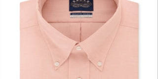 Eagle Men's Classic Regular Fit Stretch Collar Non Iron Dress Shirt Pink Size 15/5 32-33