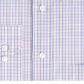 Camisa social masculina Eagle Classic Fit com gola elástica, roxa, tamanho 34-35