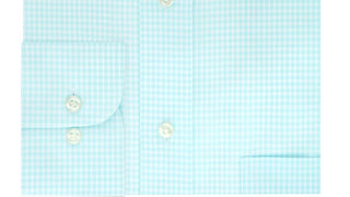 Eagle Men's Checkered Regular Fit Dress Shirt Blue Size 16.5X34-35