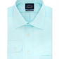 Camisa social xadrez Eagle Masculina Classic Regular Fit, sem passar a ferro, gola elástica, azul, tamanho GG