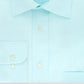 Camisa social xadrez Eagle Masculina Classic Regular Fit, sem passar a ferro, gola elástica, azul, tamanho GG