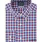 Camisa social xadrez Eagle Masculina Classic Regular Fit, sem passar a ferro, gola elástica, tamanho azul, 15,5 x 32 x 33