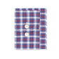 Camisa social xadrez Eagle Masculina Classic Regular Fit, sem passar a ferro, gola elástica, tamanho azul, 15,5 x 32 x 33