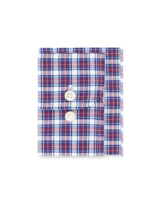 Eagle Men's Classic Regular Fit Non Iron Stretch Collar Check Dress Shirt Blue Size 15.5X32X33