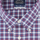Camisa social xadrez Eagle Masculina Classic Regular Fit, sem passar a ferro, gola elástica, tamanho azul, 15,5 x 32 x 33