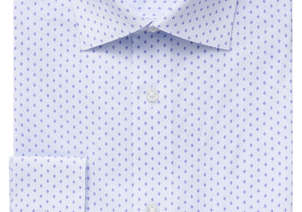 Camisa social masculina Calvin Klein Steel Classic/Regular-Fit, sem passar a ferro, roxa, tamanho 17,5 x 34-35