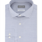 Camisa social masculina Michael Kors Slim-Fit sem passar a ferro Airsoft Performance Stretch Check Azul Tamanho 15,5X32-33