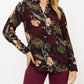 Oliphant - Turin Wine Button Down Blouse