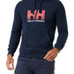 Helly Hansen Men's Logo Hoodie Navy Medium
