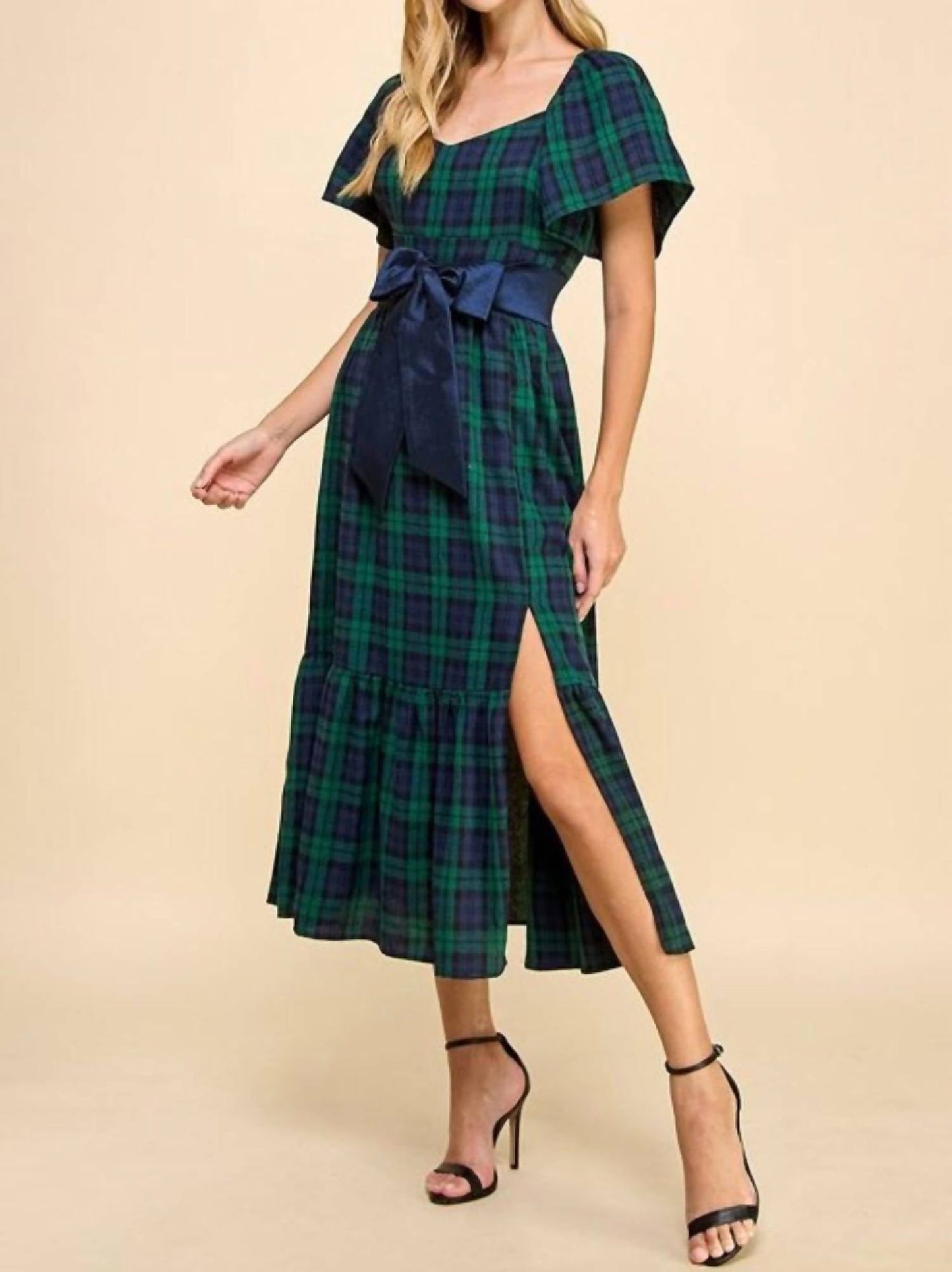 Tcec - Countryside Chic Plaid Midi