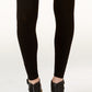 Leggings femininas Eileen Fisher com elástico no tornozelo, pretas, tamanho XX-S