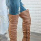 Surelymine - Women's Unmatchable Pointy Slouchy Knee And Thigh High Boots