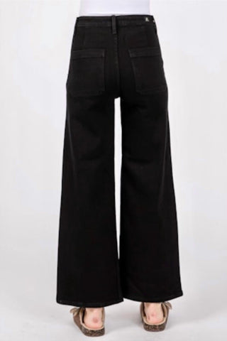 LTJ - Calça Jeans Bianca de Cintura Alta com Bolso Patch Sailor