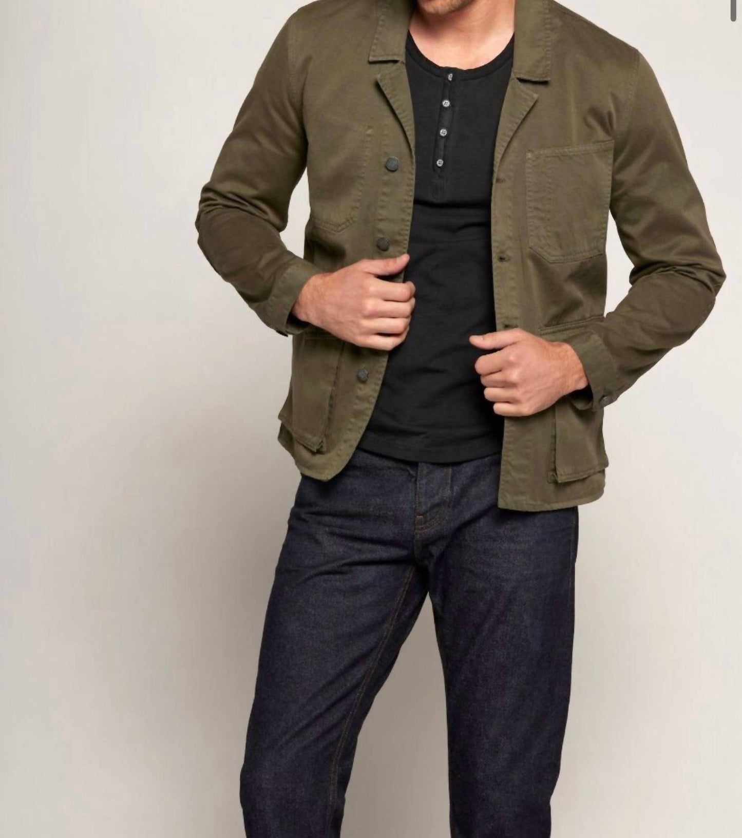 Current/Elliott - Solid Button Down Blazer