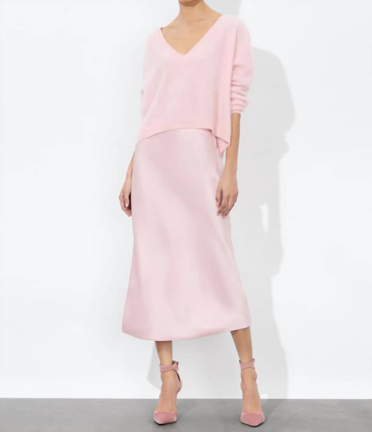 Alice + Olivia - Maeve Midlength Midi Slip Skirt
