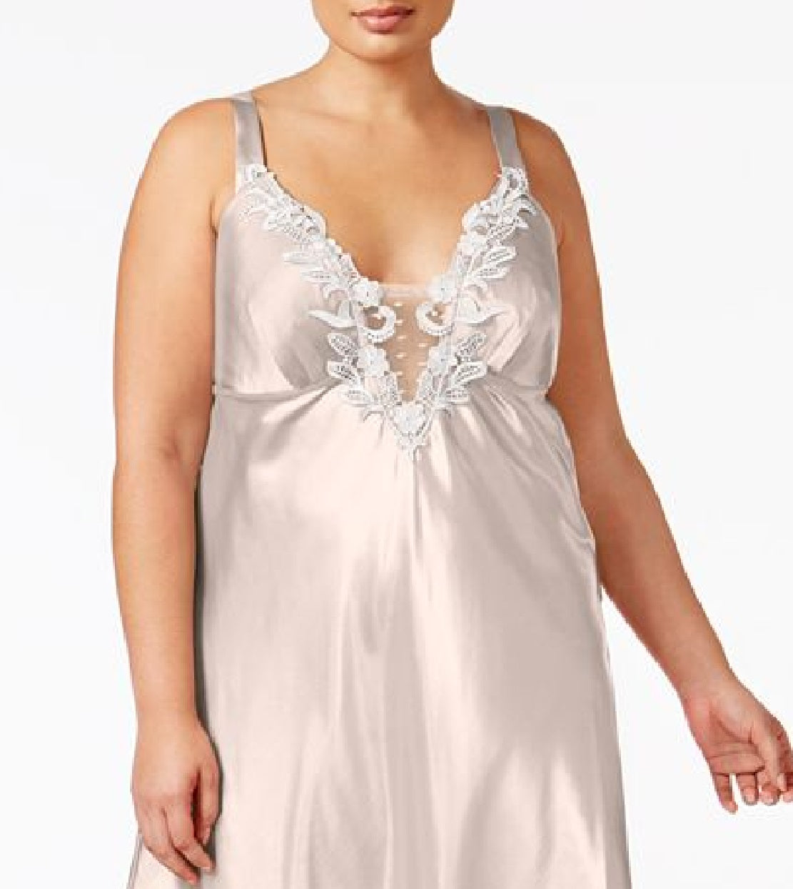 Flora by Flora Nikrooz Camisola de cetim feminina Stella Lingerie marrom tamanho 2X