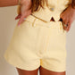 Astr - Eaton Tweed Mini Shorts