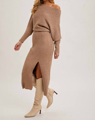 Bluivy - Knit Sweater Midi Dress