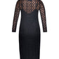 Vestido justo de renda feminino Rachel Roy, preto, tamanho 18W