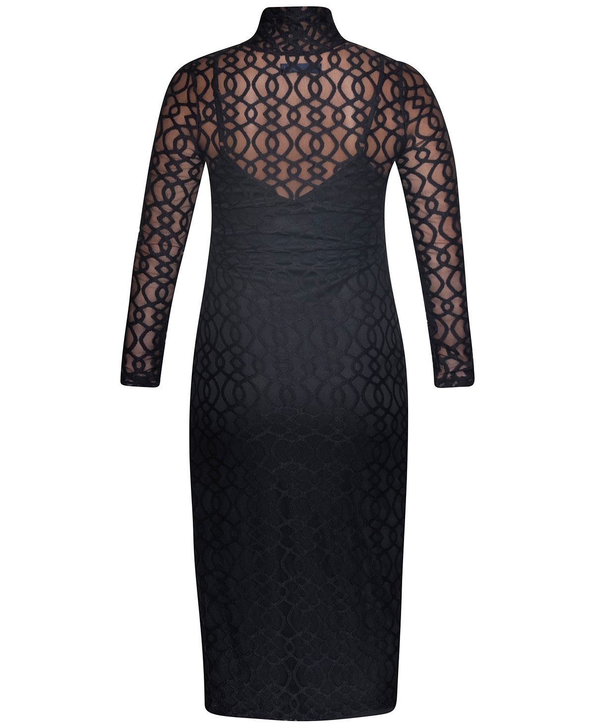 Vestido justo de renda feminino Rachel Roy, preto, tamanho 18W