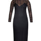 Vestido justo de renda feminino Rachel Roy, preto, tamanho 18W