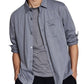 E agora esta camisa masculina de malha lisa de corte regular cinza tamanho 2XL