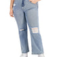 Calça jeans feminina de perna larga Tinseltown, azul, tamanho 20W
