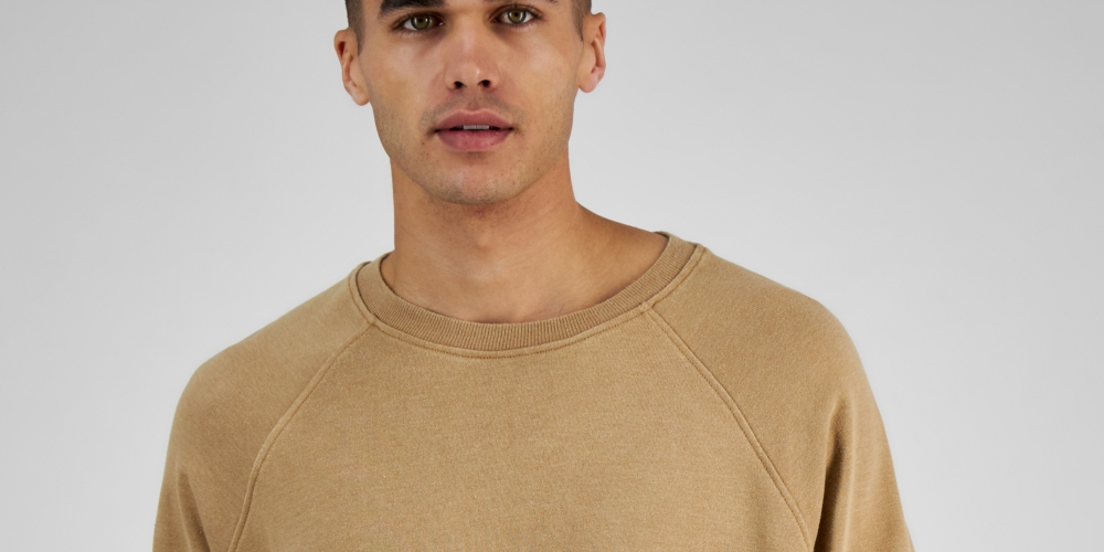 E agora este moletom raglan masculino marrom tamanho GG