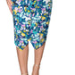 Vestido envelope falso com estampa floral Rachel Roy Feminino Cia Azul Tamanho P