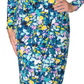 Vestido envelope falso com estampa floral Rachel Roy Feminino Cia Azul Tamanho P