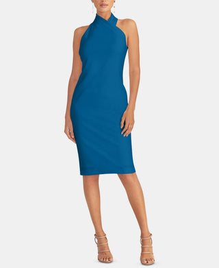 Vestido justo feminino Rachel Roy, azul, tamanho médio