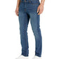 Calça jeans masculina Tommy Jeans Straight Fit Stretch Azul Tamanho 36X32