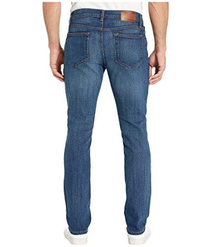 Calça jeans masculina Tommy Jeans Straight Fit Stretch Azul Tamanho 36X32