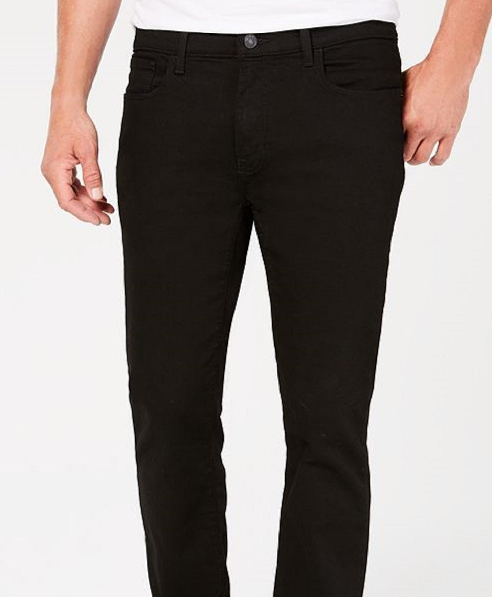 Calça jeans masculina Tommy Jeans Straight Fit Stretch preta tamanho 34x34