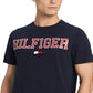 Camiseta Tommy Hilfiger Masculina com Logo Collegiate Azul Tamanho XXG