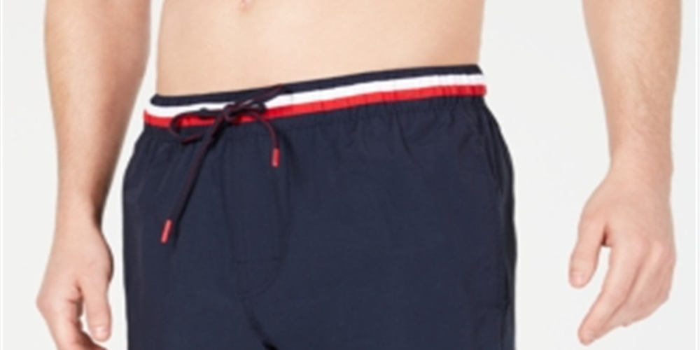 Calção de banho masculino Tommy Hilfiger Atlantic azul tamanho XXL