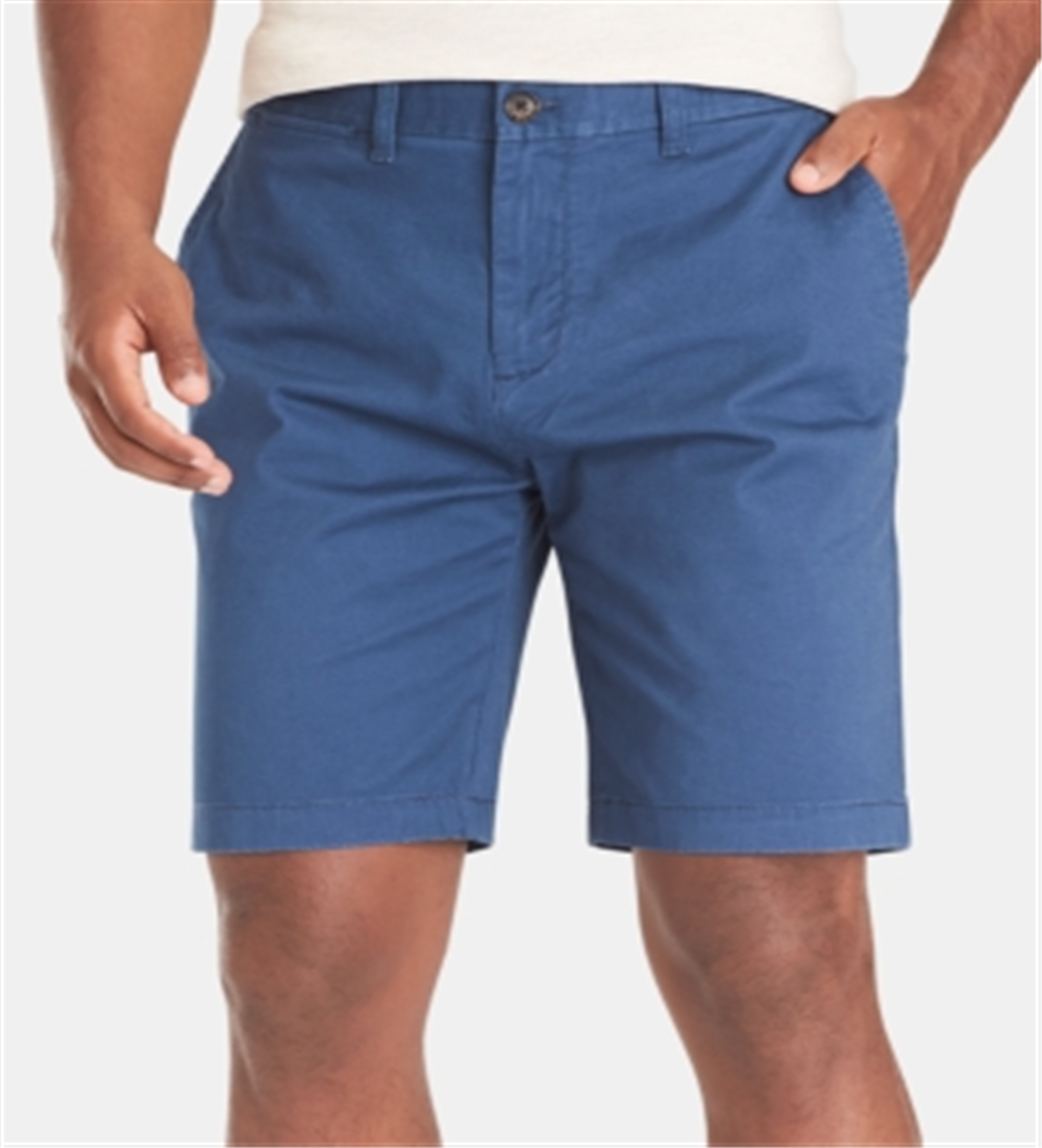 Tommy Hilfiger Masculino The Flex Classic Inseam Khaki Chino Shorts Azul Tamanho 31