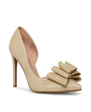 Betsey Johnson Prince D'orsay Sapatos de Noite Femininos Amarelos Tamanho 8 M