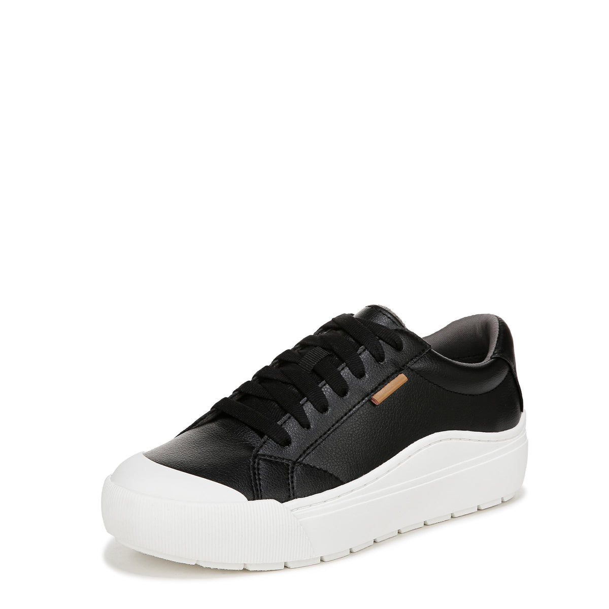Dr Scholls Womens Time Off Black Smooth Sneakers